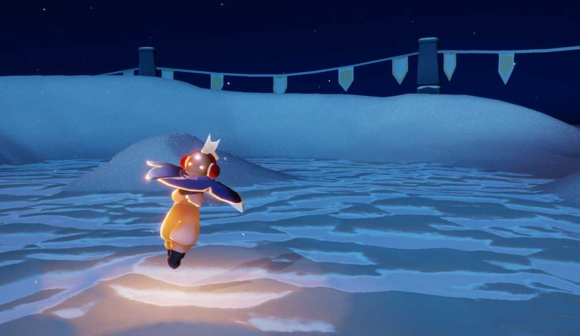 光遇怎么做到做动作滑冰