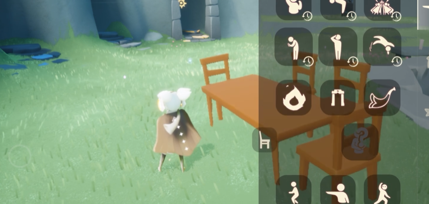 光遇怎么借助桌子遁地