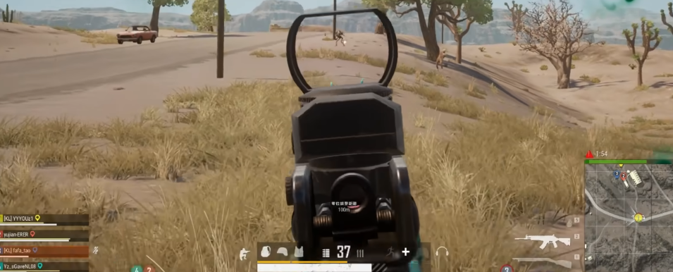 绝地求生大逃杀怎么知道哪里打的